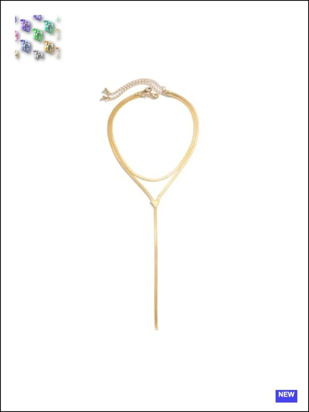 Chunky Layered Gold Choker Necklace Set for Women Trendy Vintage Long Statement